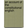 An Account Of The Constitutional English door Granville Sharp