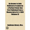 An Answer To John Robinson Of Leyden By door Bodleian Library. Mss.