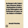 An Answer To Mr. Paine's Age Of Reason door Theophilus Lindsey