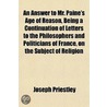 An Answer To Mr. Paine's Age Of Reason by Theophilus Lindsey