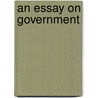 An Essay On Government door Rachel Fanny Antonina Lee