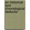 An Historical And Chronological Deductio door Adam Anderson