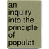 An Inquiry Into The Principle Of Populat