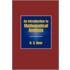An Introduction To Mathematical Analysis