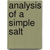 Analysis Of A Simple Salt door William Briggs