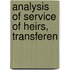 Analysis Of Service Of Heirs, Transferen