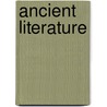 Ancient Literature door John D. Quackenbos
