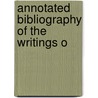 Annotated Bibliography Of The Writings O door Ralph Barton Perry