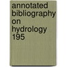 Annotated Bibliography On Hydrology  195 door American Geophysical Union
