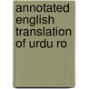 Annotated English Translation Of Urdu Ro door Phillott