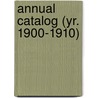 Annual Catalog (Yr. 1900-1910) door Mckendree College