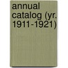 Annual Catalog (Yr. 1911-1921) door Mckendree College