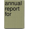 Annual Report For by Washington Geological Survey