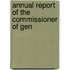 Annual Report Of The Commissioner Of Gen