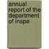 Annual Report Of The Department Of Inspe