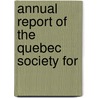 Annual Report Of The Quebec Society For door Soci�T� De Qu�Bec Pour La Parasites