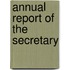 Annual Report Of The Secretary