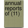 Annual Reports Of (11) door United States. Tribes