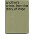 Another's Crime. From The Diary Of Inspe