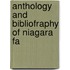 Anthology And Bibliofraphy Of Niagara Fa