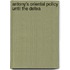 Antony's Oriental Policy Until The Defea