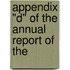 Appendix "D" Of The Annual Report Of The