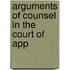 Arguments Of Counsel In The Court Of App