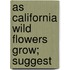 As California Wild Flowers Grow; Suggest