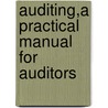 Auditing,A Practical Manual For Auditors door Lawrence Robert Dicksee