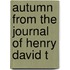 Autumn From The Journal Of Henry David T