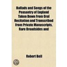 Ballads And Songs Of The Peasantry Of En door Robert Bell