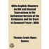 Bible English; Chapters On Old And Disus