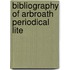 Bibliography Of Arbroath Periodical Lite