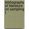 Bibliography Of Literature On Sampling T door United States. Mines