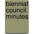 Biennial Council. Minutes
