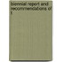 Biennial Report And Recommendations Of T
