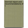 Biennial Report And Recommendations Of T door North Carolina Instruction