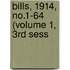 Bills, 1914, No.1-64 (Volume 1, 3rd Sess