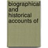 Biographical And Historical Accounts Of