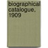 Biographical Catalogue, 1909