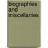 Biographies And Miscellanies