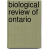 Biological Review Of Ontario door Biological Society of Ontario