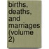 Births, Deaths, And Marriages (Volume 2)