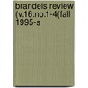 Brandeis Review (V.16:No.1-4(Fall 1995-S door Brandeis University