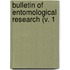 Bulletin Of Entomological Research (V. 1