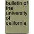 Bulletin Of The University Of California