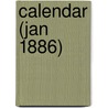 Calendar (Jan 1886) door University Of Calcutta