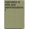 Calendars Of Wills And Administrations R by Eng. District Probate Registry Exeter