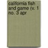 California Fish And Game (V. 1 No. 3 Apr