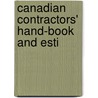 Canadian Contractors' Hand-Book And Esti door General Books